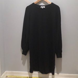 Amour vert - black - puffy sleeve soft dress